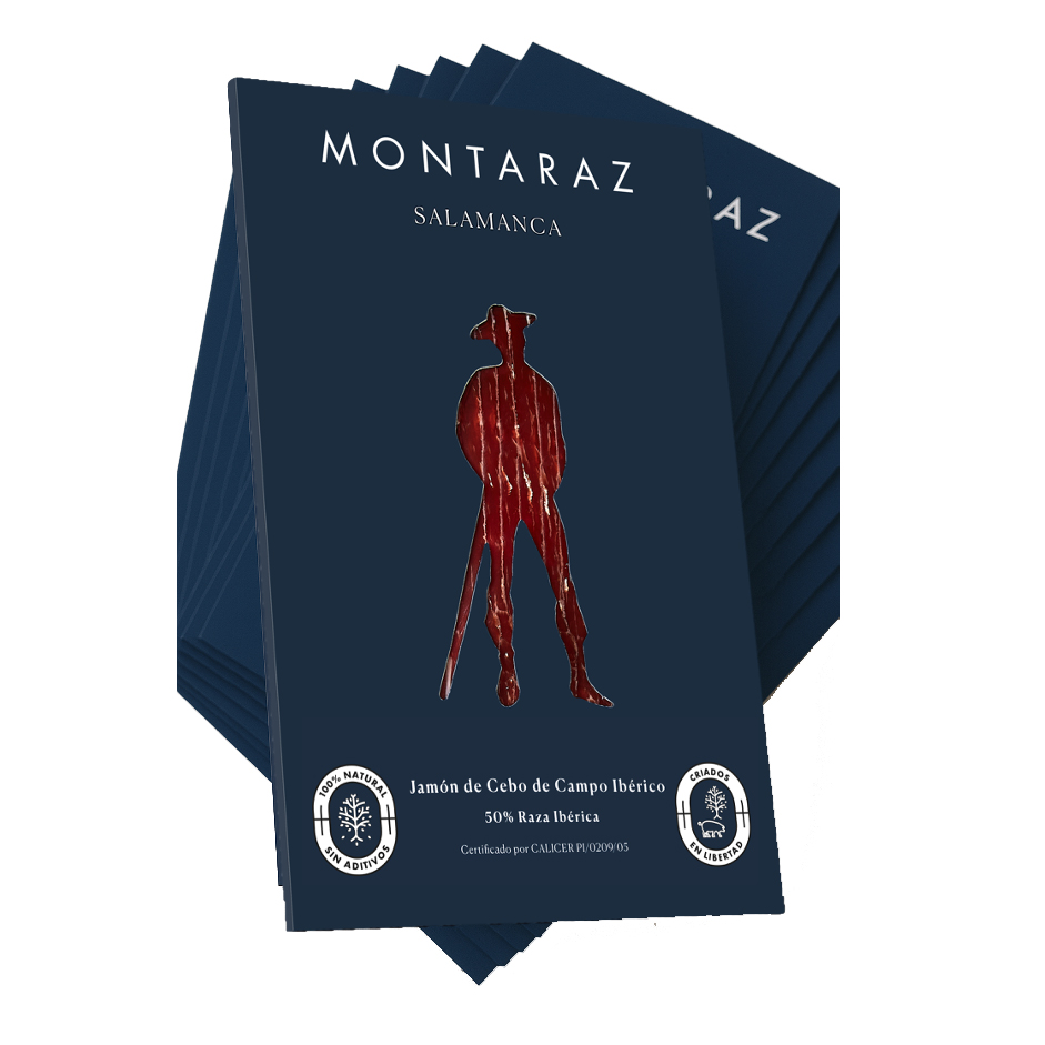 Montaraz Salamanca - Jamón de Cebo de Campo Ibérico (35 sobres de 100g) - Imagen 2