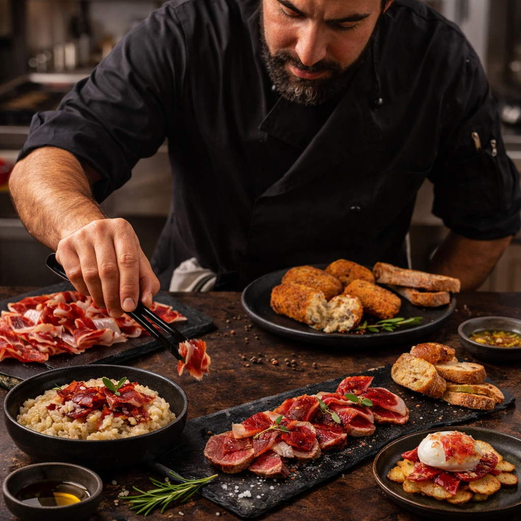 Recetas originales con jamón ibérico premium